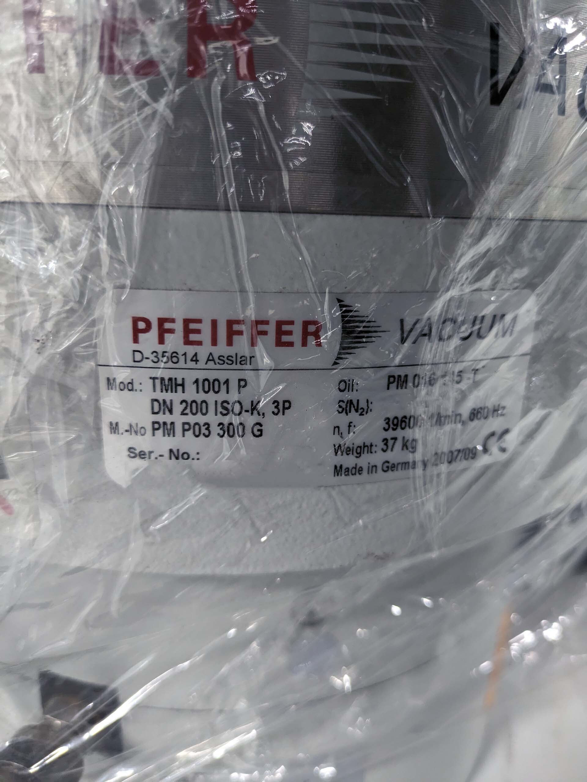 Photo Utilisé PFEIFFER / BALZERS TMH 1001P À vendre