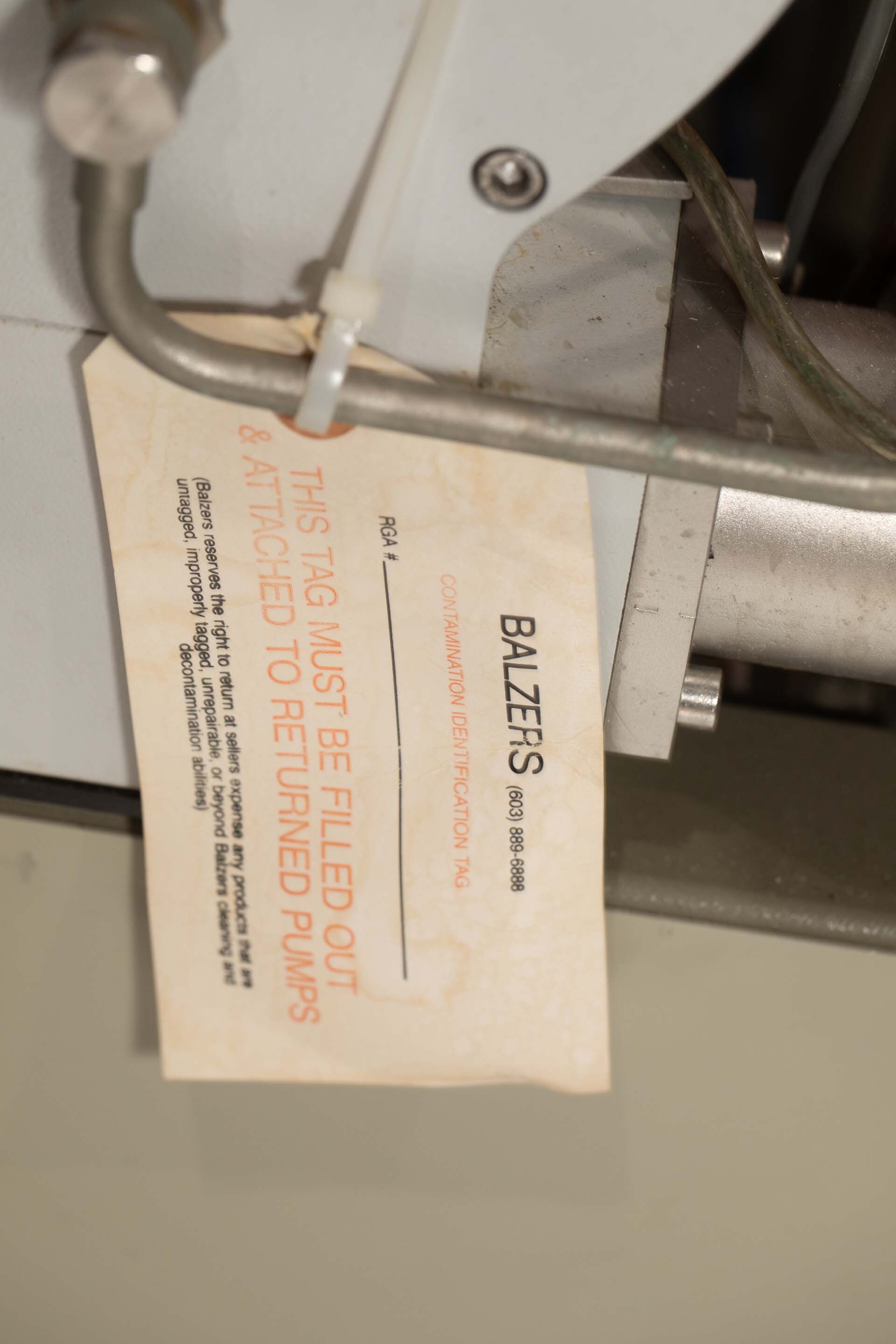 Photo Utilisé PFEIFFER / BALZERS TPU 2200S À vendre
