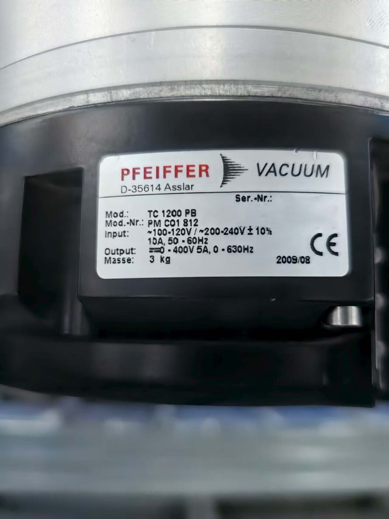 圖為 已使用的 PFEIFFER HiPace 1500U 待售