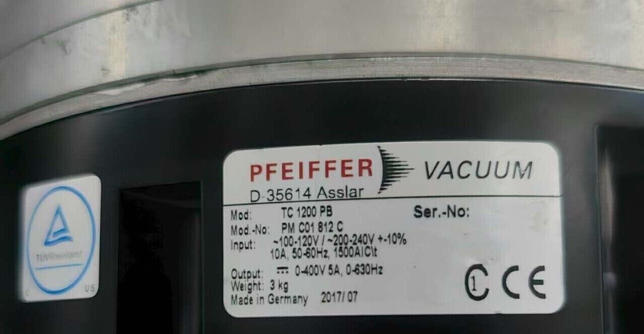 圖為 已使用的 PFEIFFER HiPace 1500U 待售