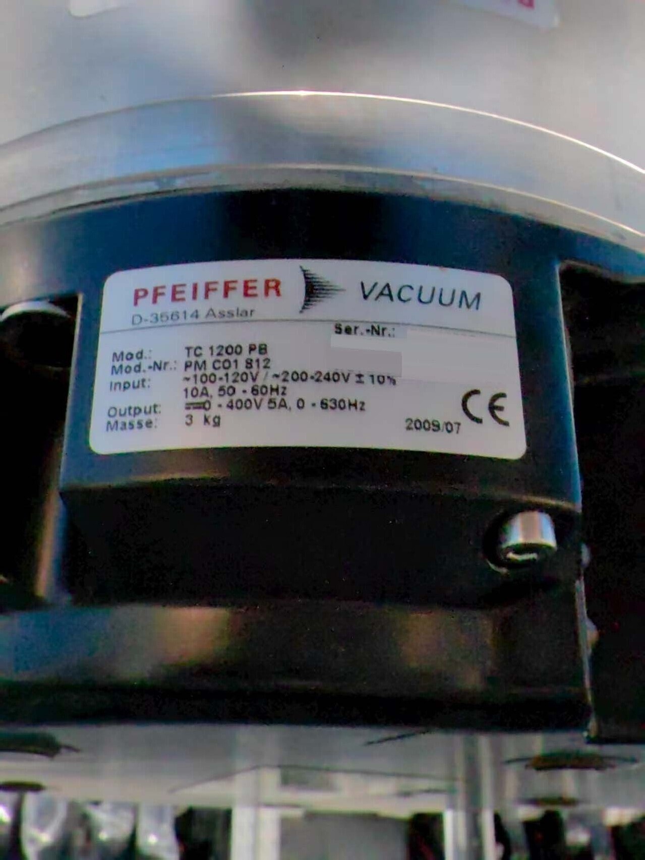 圖為 已使用的 PFEIFFER HiPace 1500U 待售