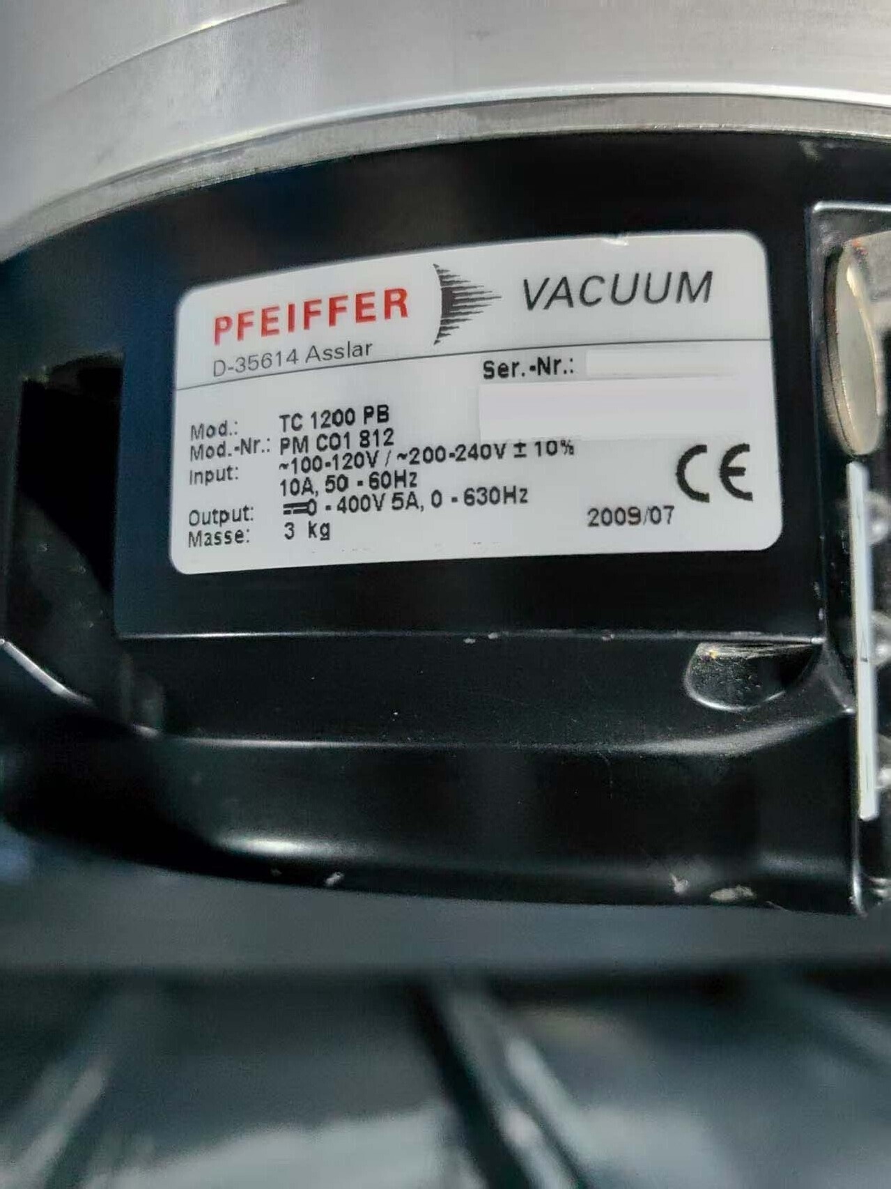 圖為 已使用的 PFEIFFER HiPace 1500U 待售