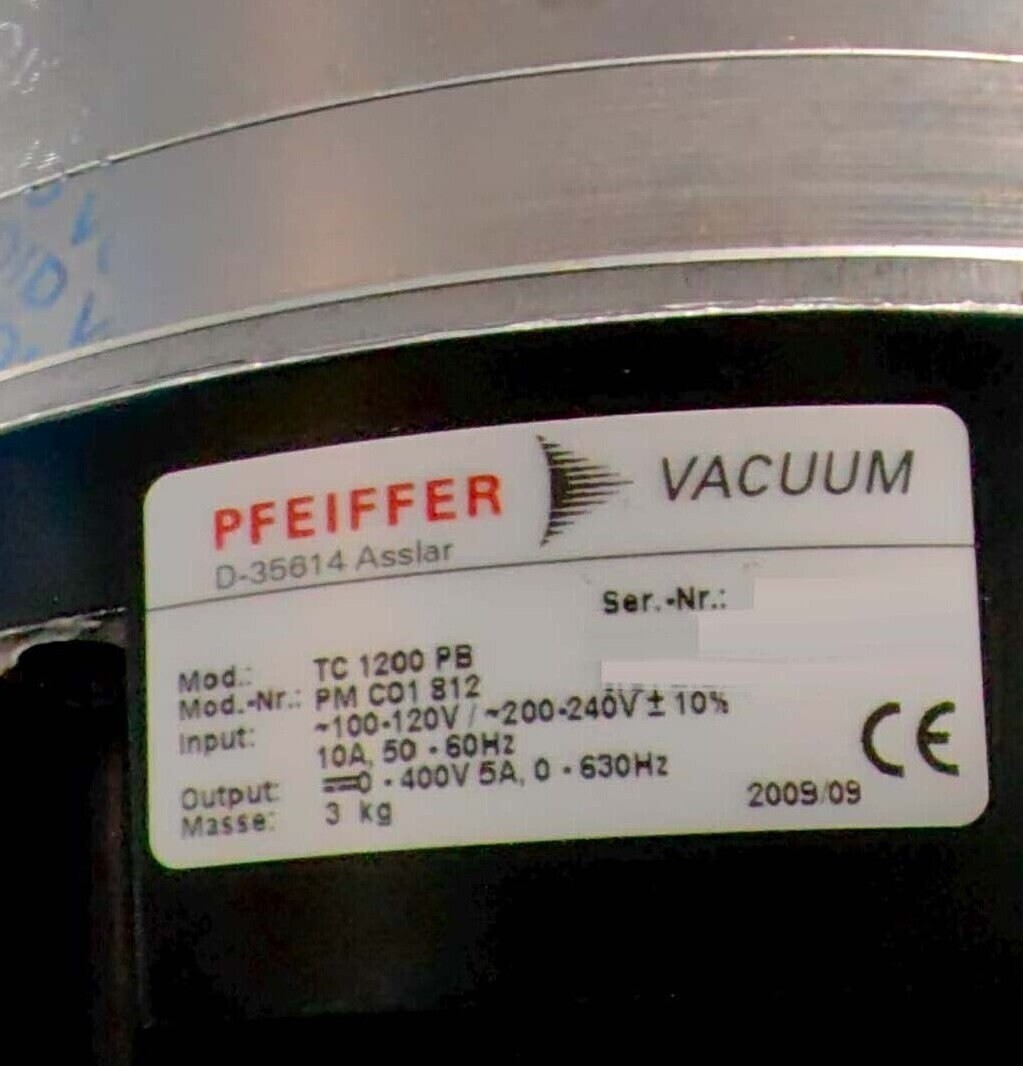 圖為 已使用的 PFEIFFER HiPace 1500U 待售