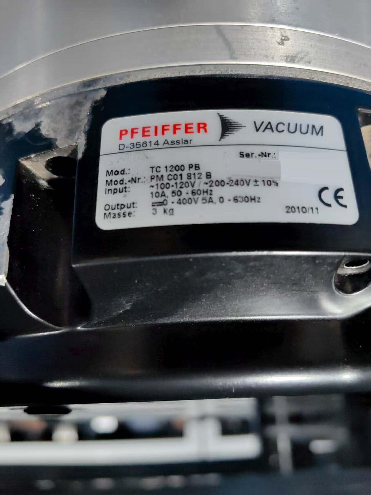 圖為 已使用的 PFEIFFER HiPace 1500U 待售