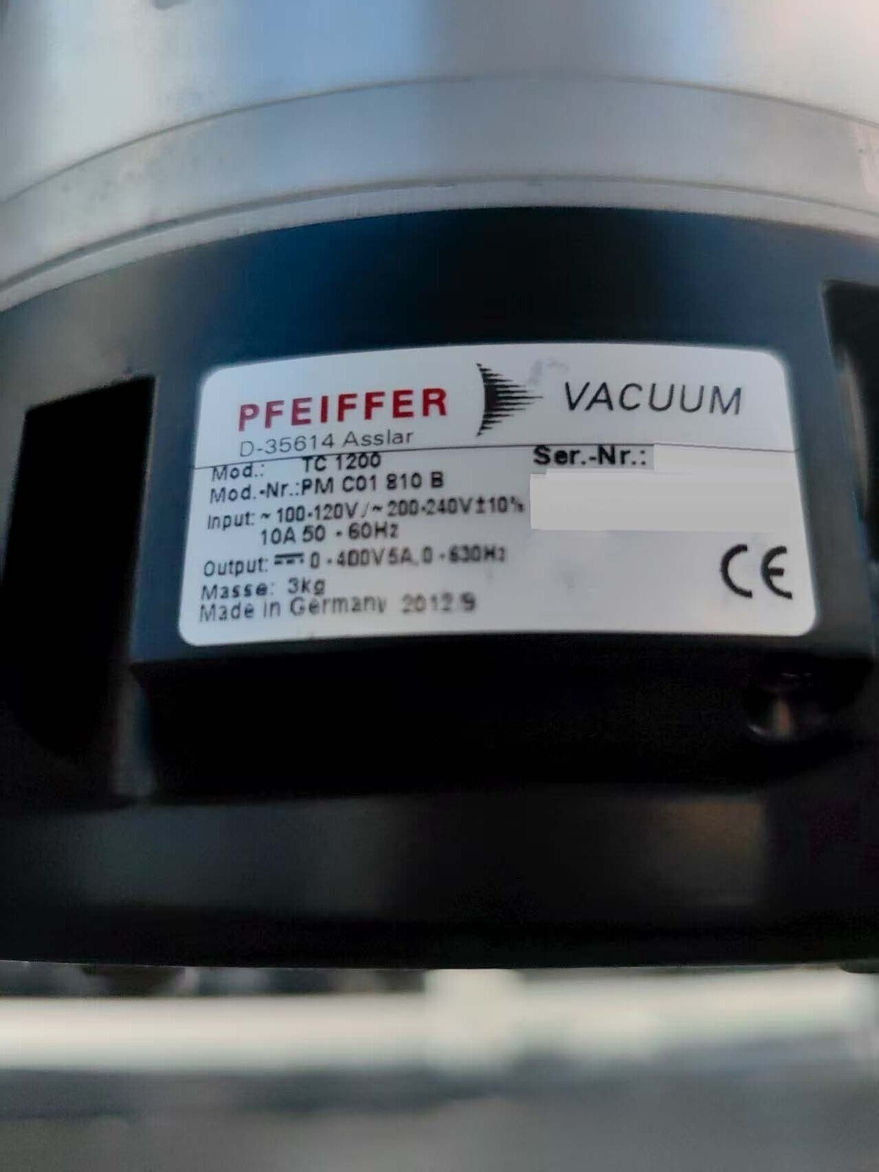 圖為 已使用的 PFEIFFER HiPace 1500U 待售