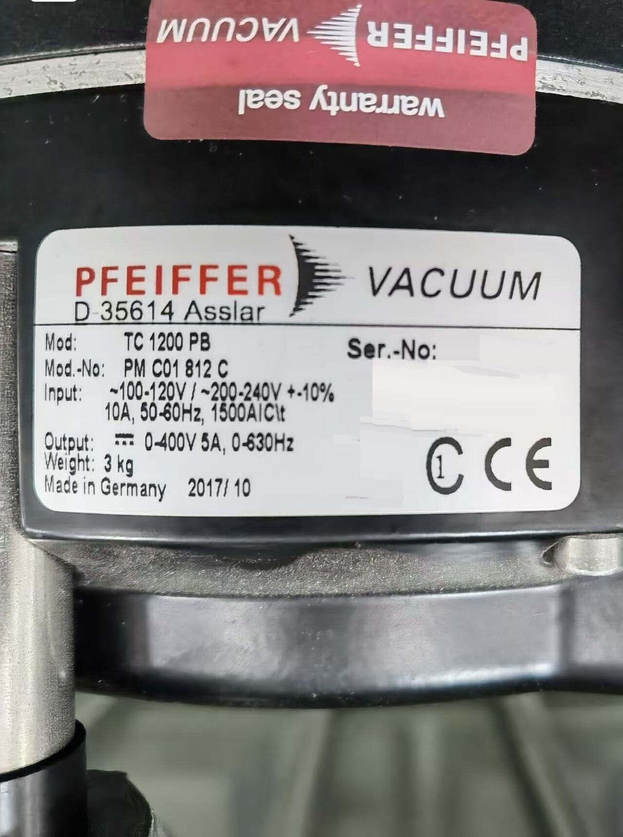 Foto Verwendet PFEIFFER HiPace 2300U Zum Verkauf