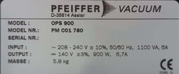 Photo Used PFEIFFER OPS 900 For Sale
