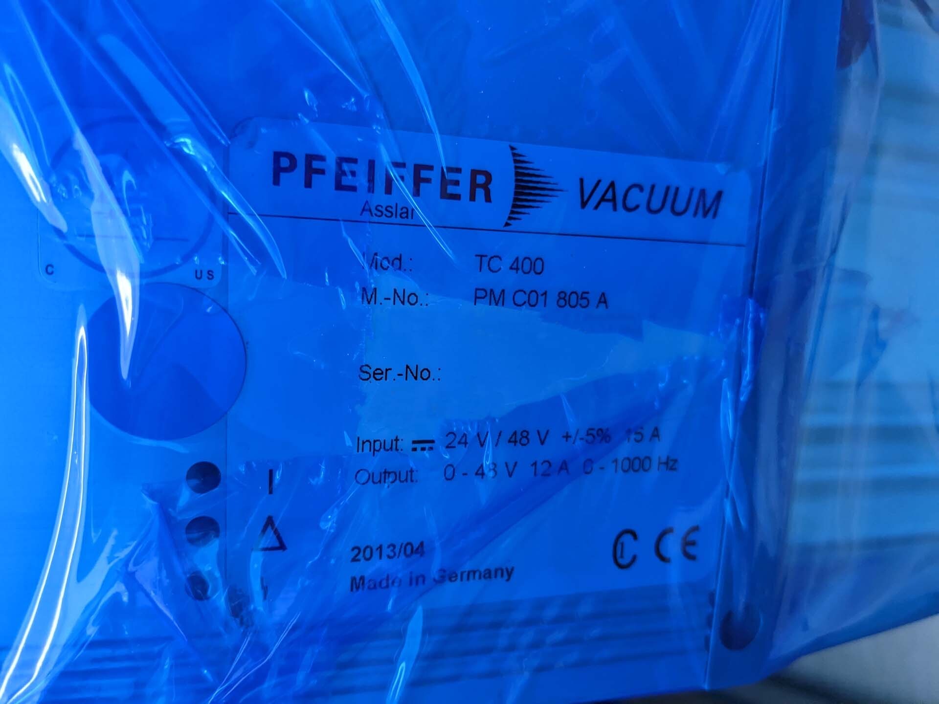 Photo Used PFEIFFER VACUUM TC 400 For Sale