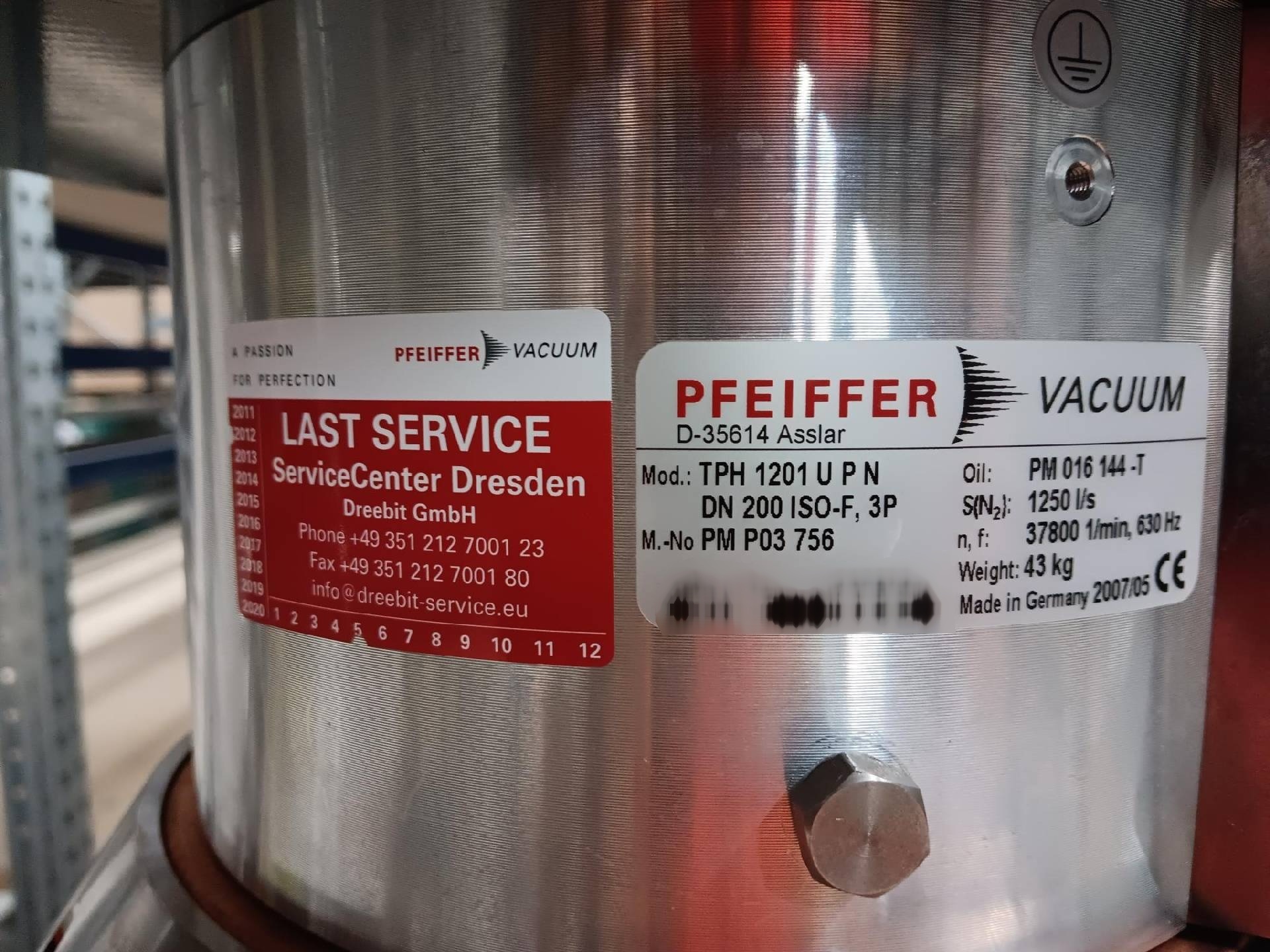 フォト（写真） 使用される PFEIFFER TPH 1201 UPN 販売のために