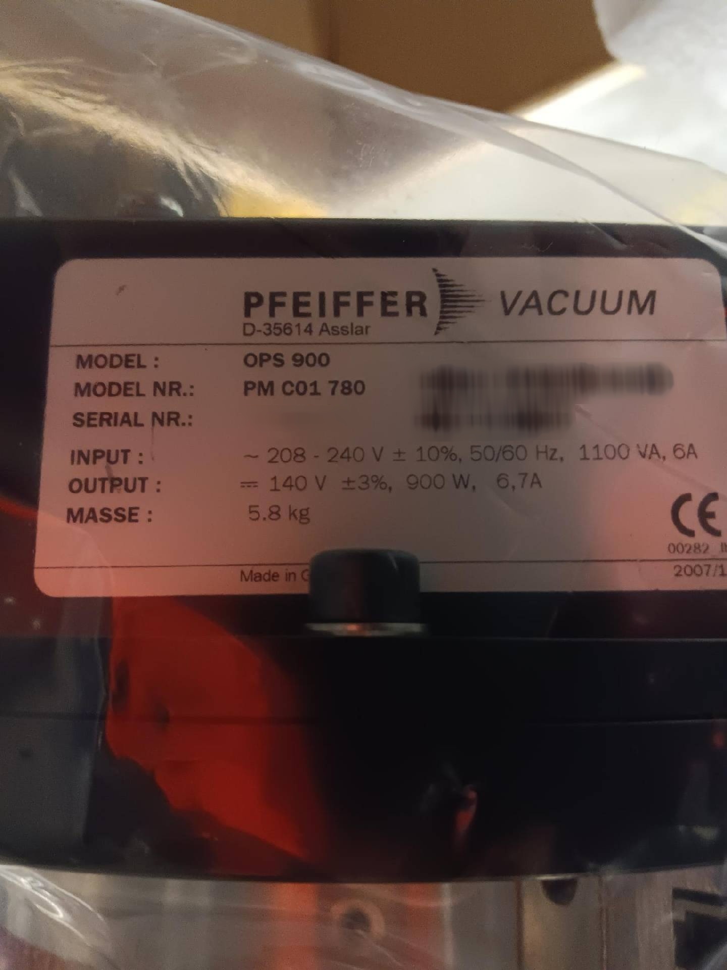 フォト（写真） 使用される PFEIFFER TPH 1201 UPN 販売のために