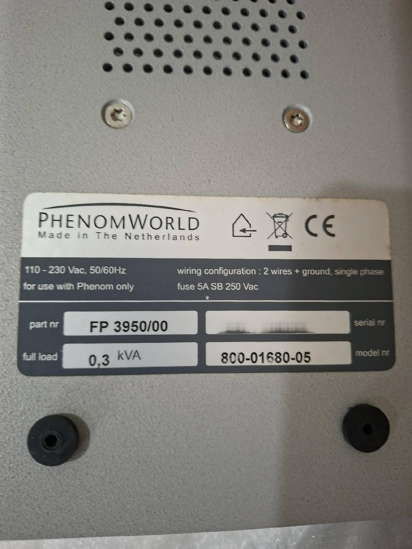 사진 사용됨 PHENOMWORLD Phenom 판매용