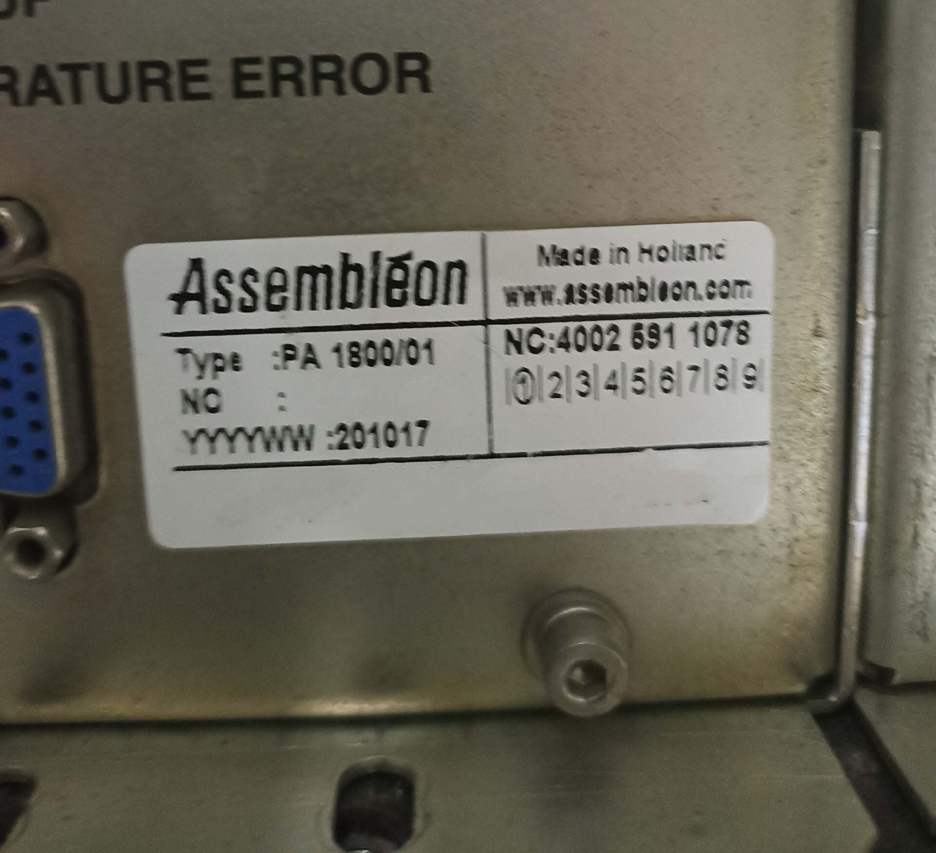 사진 사용됨 PHILIPS / ASSEMBLEON AX501 판매용
