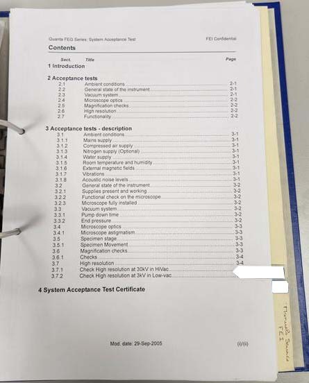 圖為 已使用的 PHILIPS / FEI Quanta 200 FEG 待售