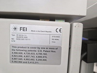 Foto Verwendet PHILIPS / FEI Quanta 200 Zum Verkauf