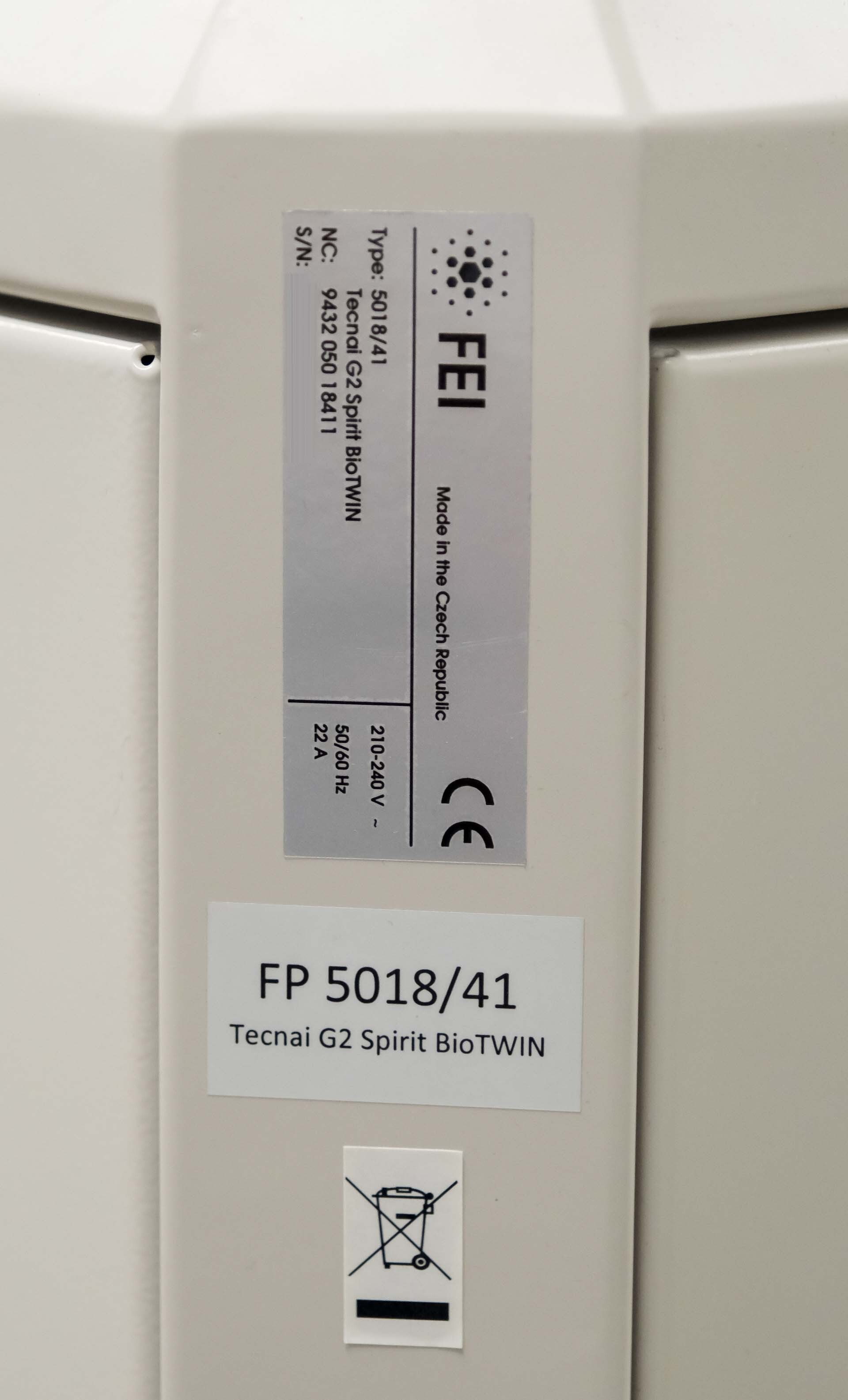 사진 사용됨 PHILIPS / FEI Tecnai G2 Spirit BioTwin 판매용