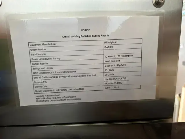 图为 已使用的 PHILIPS / PANALYTICAL PW-2830 待售