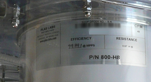 Photo Used PLAS-LABS 830-ABB/CLC For Sale