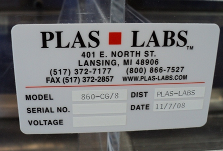 图为 已使用的 PLAS-LABS 860-CG/8 待售