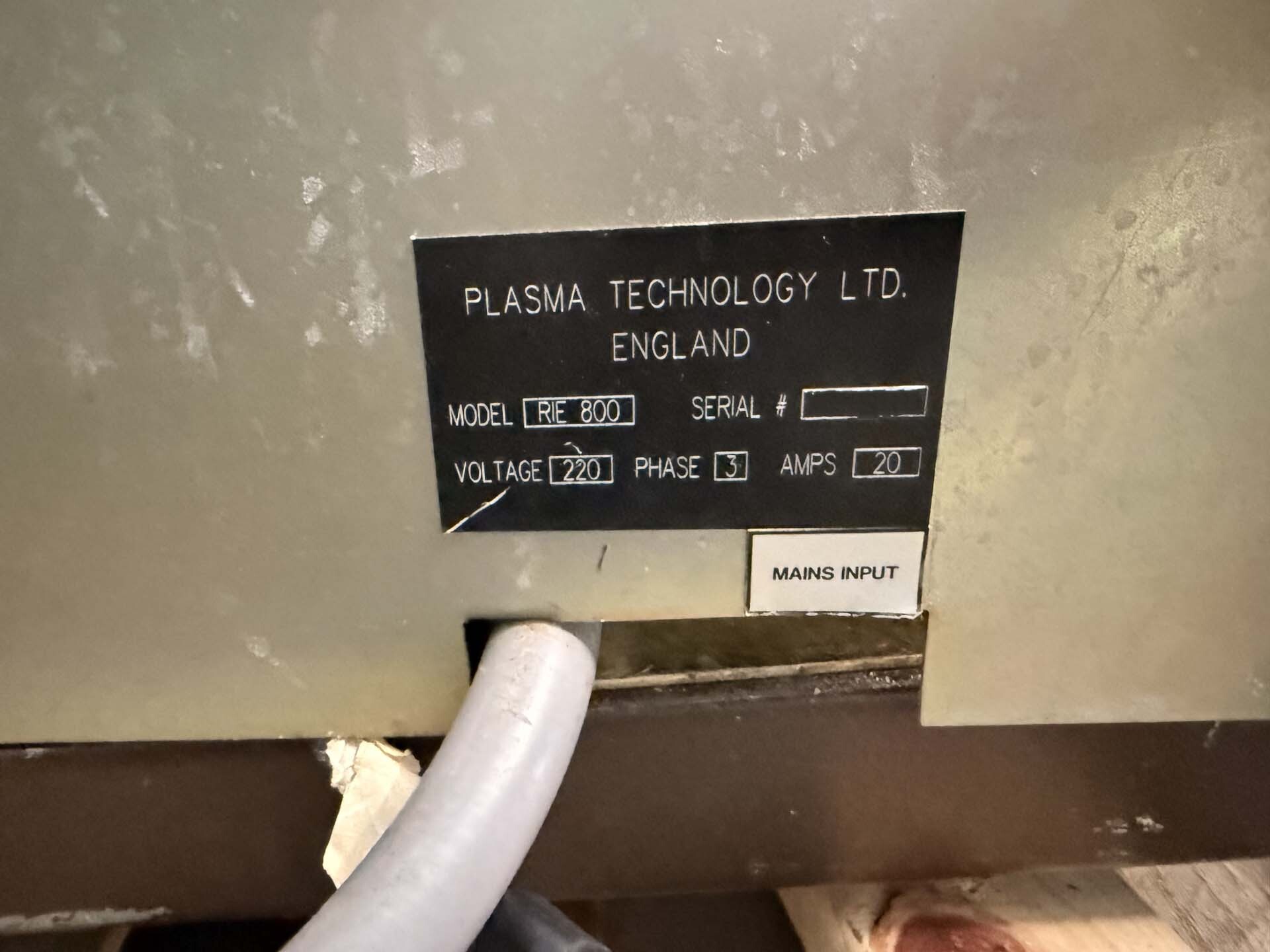 图为 已使用的 PLASMA TECHNOLOGY RIE 800 待售
