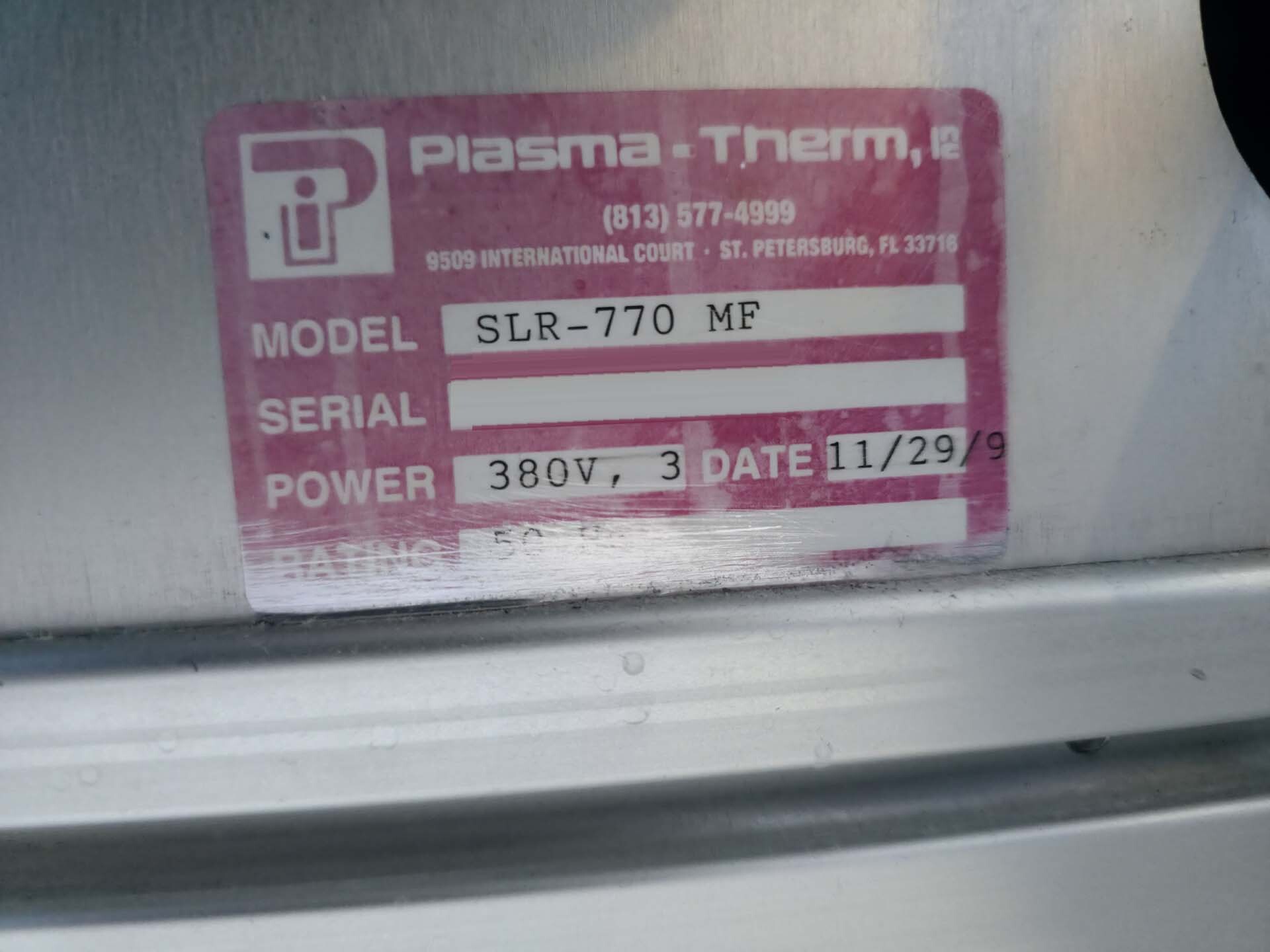 フォト（写真） 使用される PLASMATHERM SLR 770 MF 販売のために
