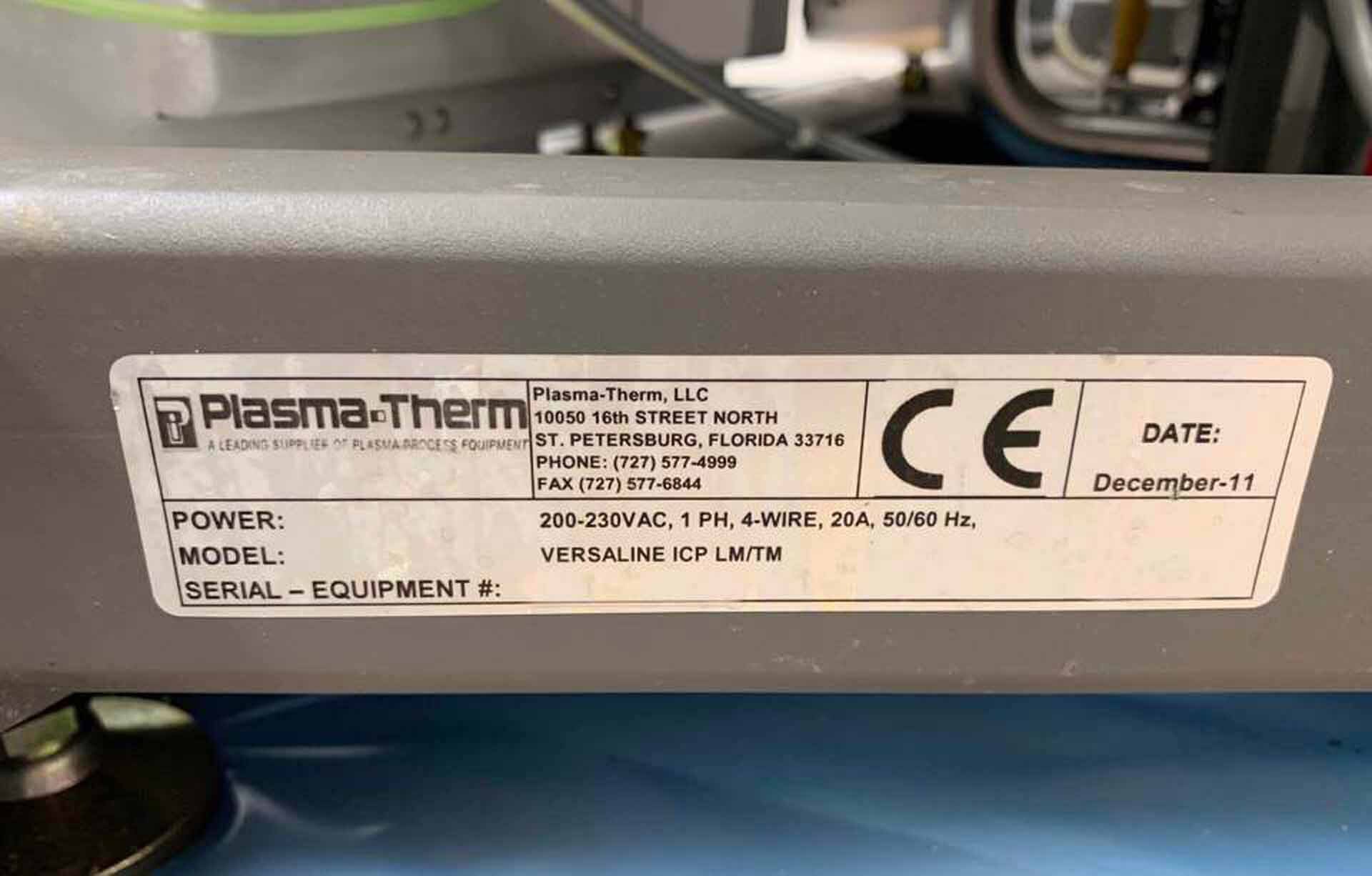 Photo Used PLASMATHERM Versaline For Sale