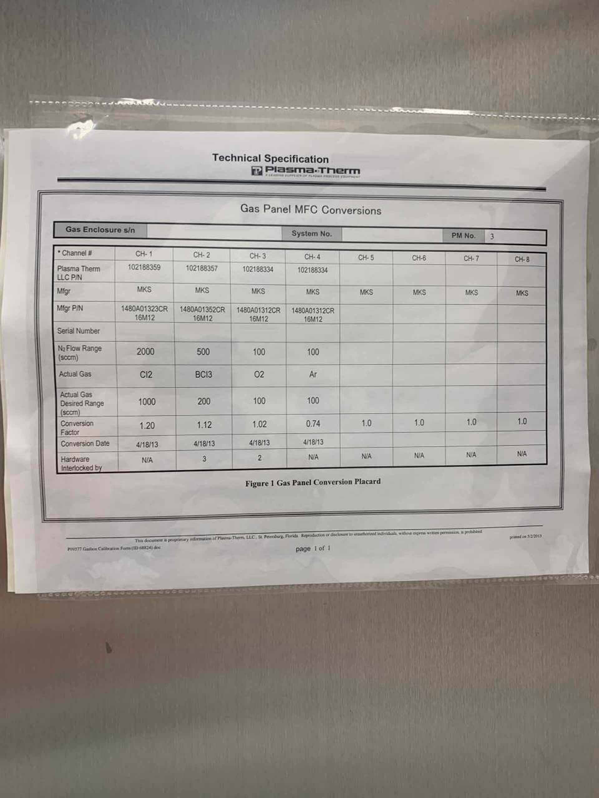 Photo Used PLASMATHERM Versaline For Sale