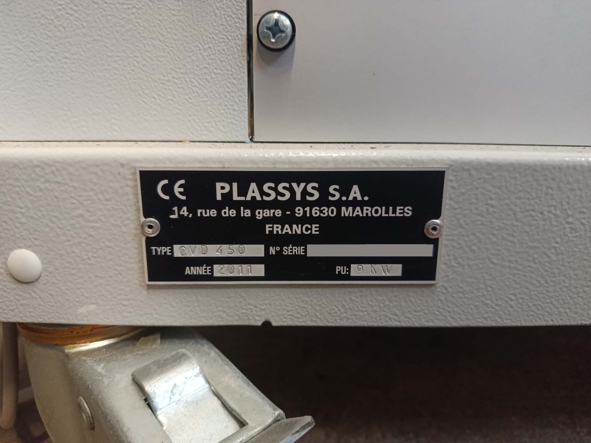 Foto Verwendet PLASSYS 450 Zum Verkauf