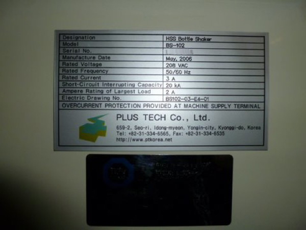 Photo Used PLUS TECH BS-102 For Sale