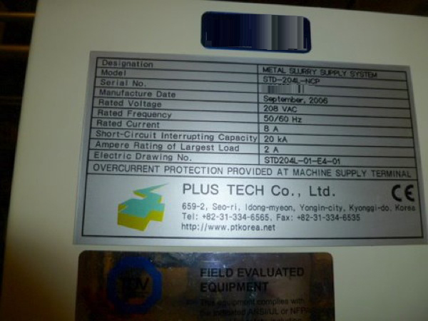 Photo Used PLUS TECH STD-204L-NCP For Sale