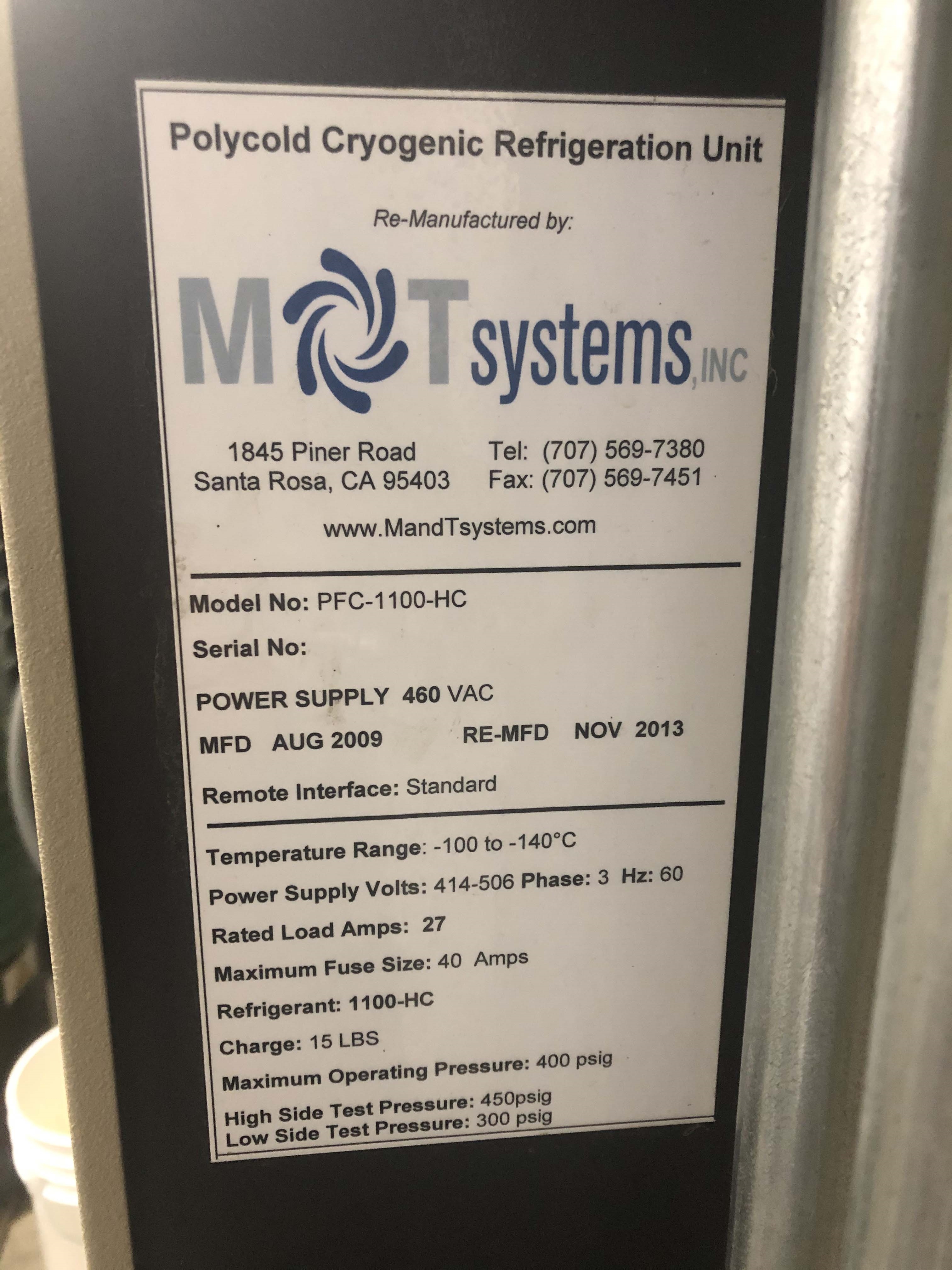Photo Used POLYCOLD PFC 1100 HC For Sale
