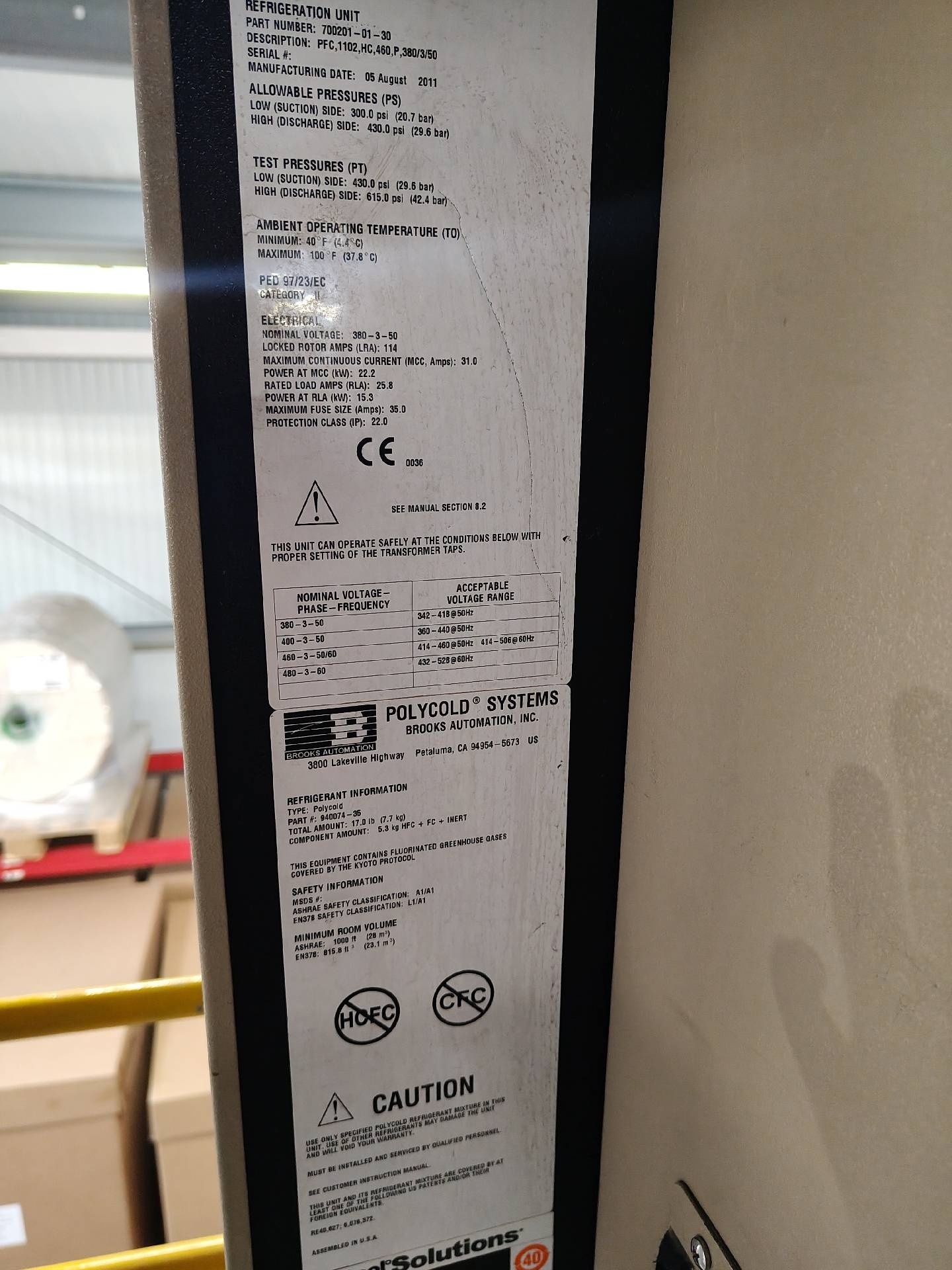 Foto Verwendet POLYCOLD PFC-1102 HC Zum Verkauf