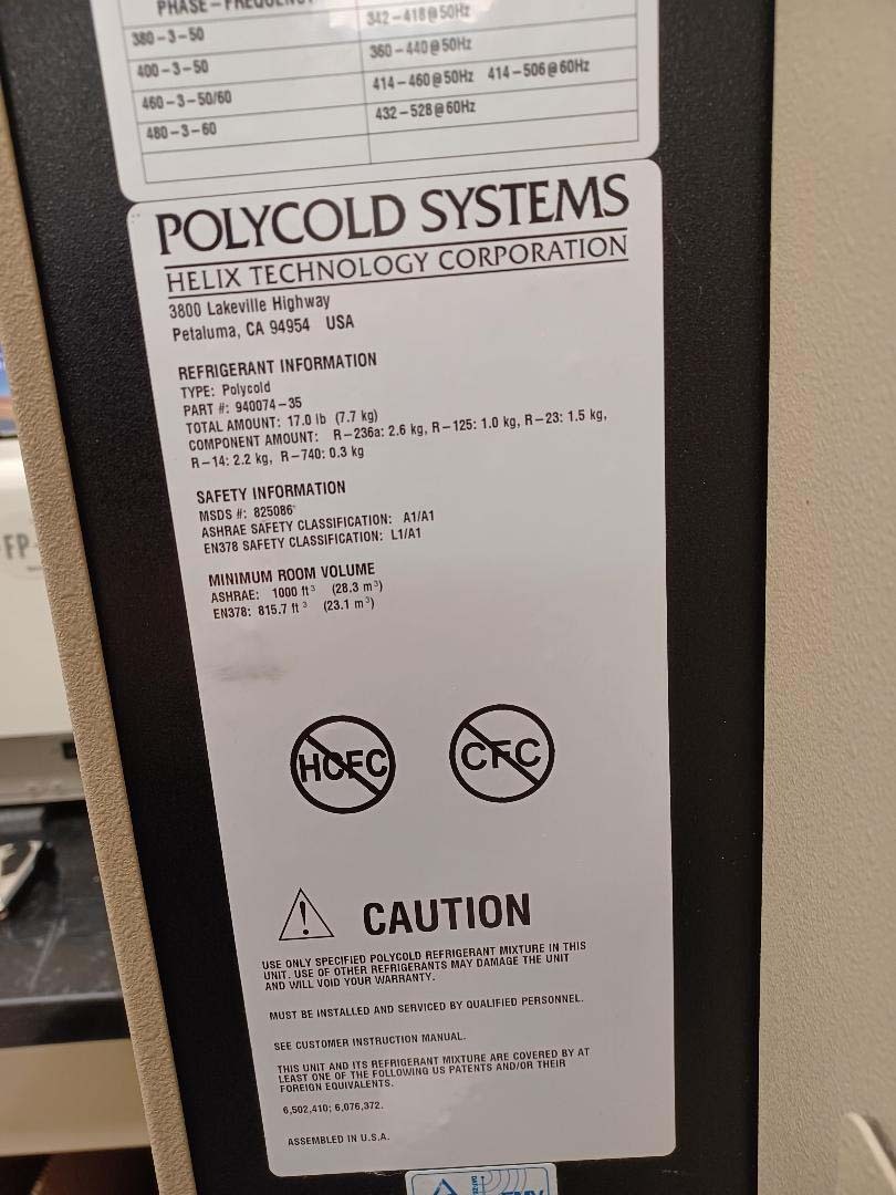 フォト（写真） 使用される POLYCOLD PFC-1102 HC 販売のために
