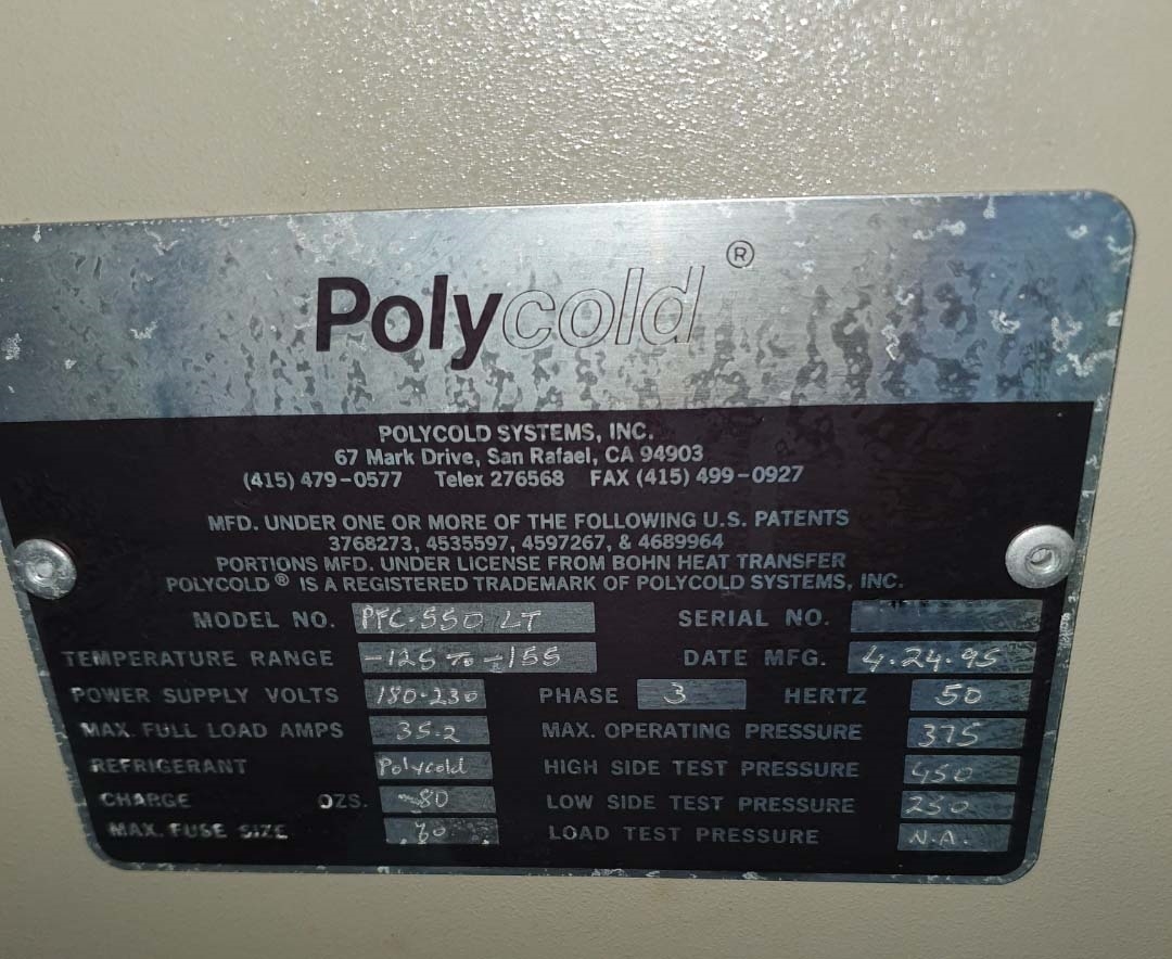 Photo Utilisé POLYCOLD PFC 550 LT À vendre