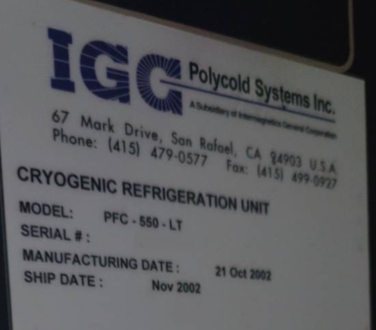 Photo Used POLYCOLD R2000 Series For Sale