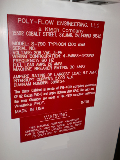 Photo Used POLYFLOW Typhoon For Sale