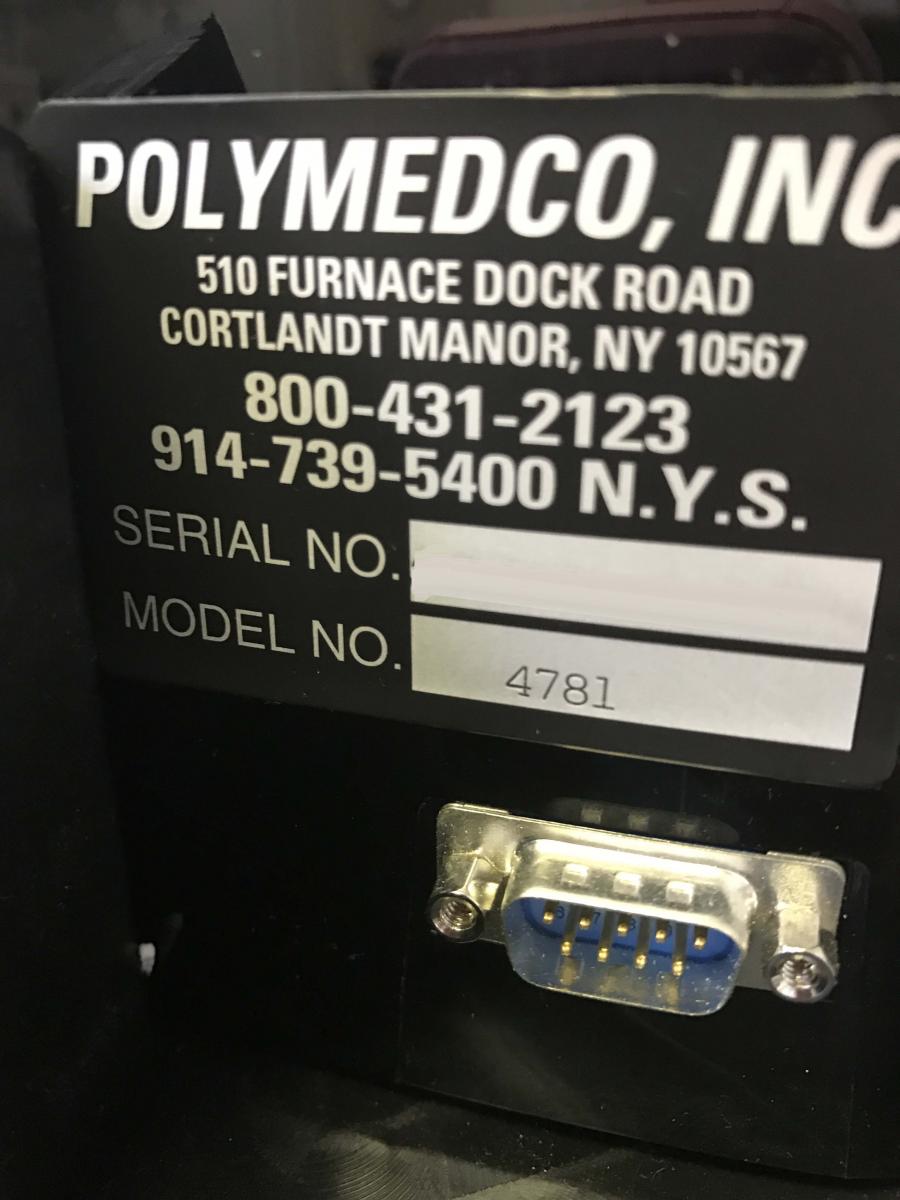 Photo Used POLYMEDCO 4781 For Sale