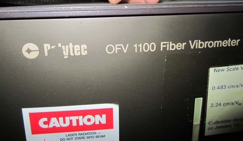 Photo Used POLYTEC OFV 1100 For Sale