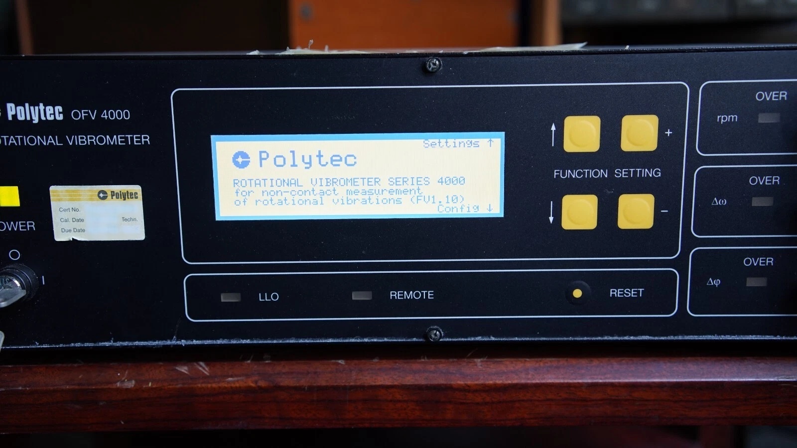 圖為 已使用的 POLYTEC OFV-4000 待售