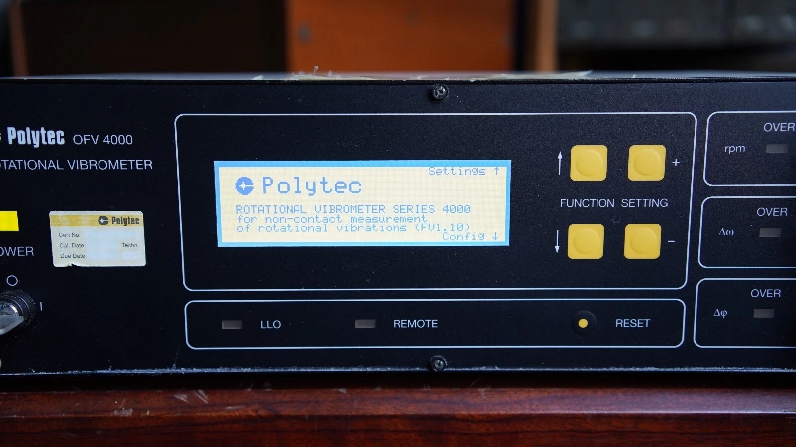 圖為 已使用的 POLYTEC OFV-4000 待售