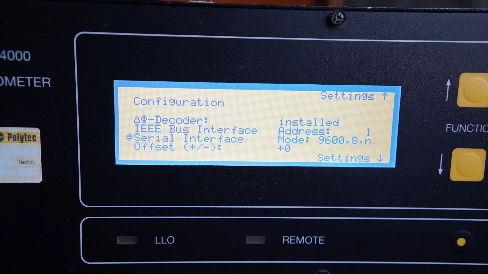 圖為 已使用的 POLYTEC OFV-4000 待售