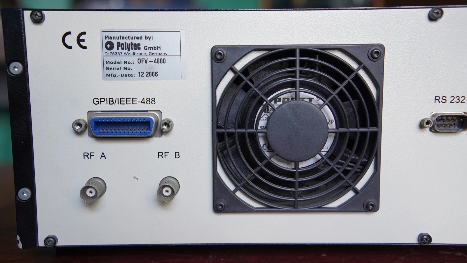 圖為 已使用的 POLYTEC OFV-4000 待售