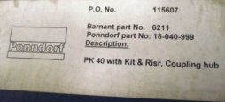 图为 已使用的 PONNDORF PK-40 待售
