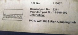 フォト（写真） 使用される PONNDORF PK-40 販売のために