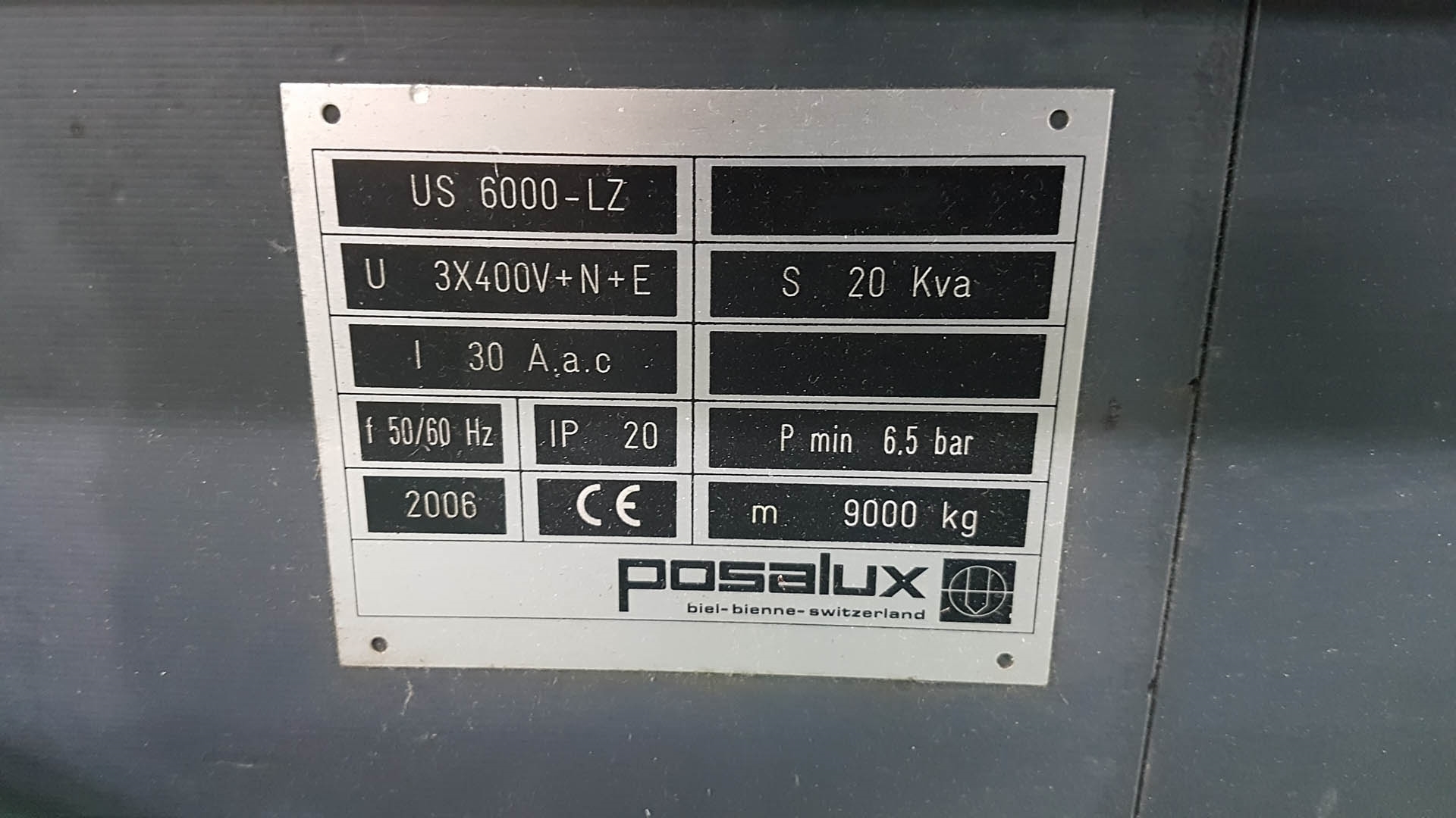 Photo Used POSALUX Ultraspeed 6000-LZ For Sale