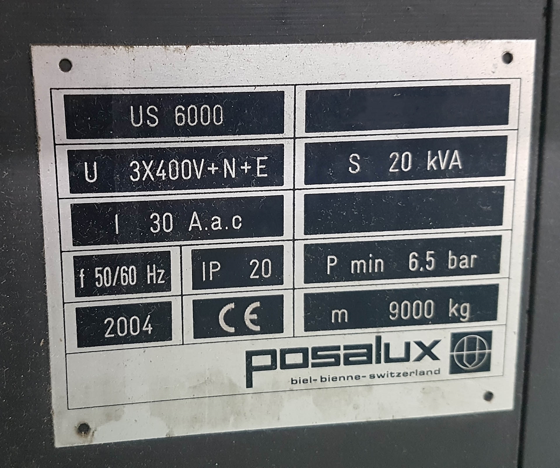 Photo Used POSALUX Ultraspeed 6000 For Sale