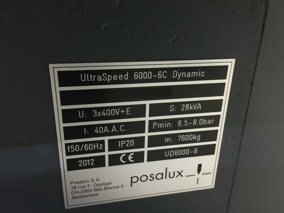 Photo Used POSALUX Ultraspeed 6000 For Sale