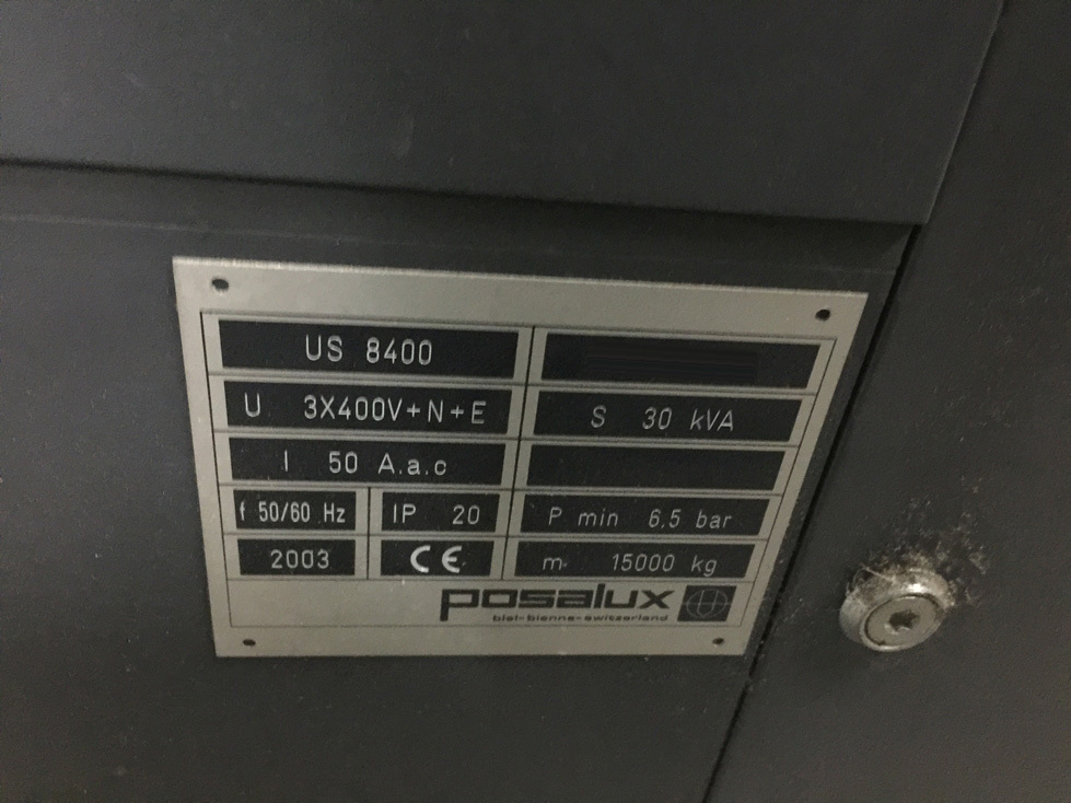 图为 已使用的 POSALUX Ultraspeed 8400 待售