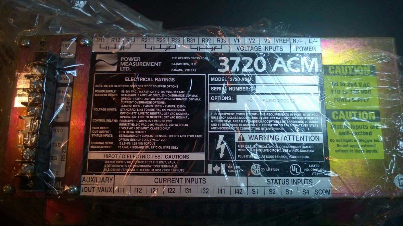 Photo Used POWER MEASUREMENT 3720 ACM For Sale