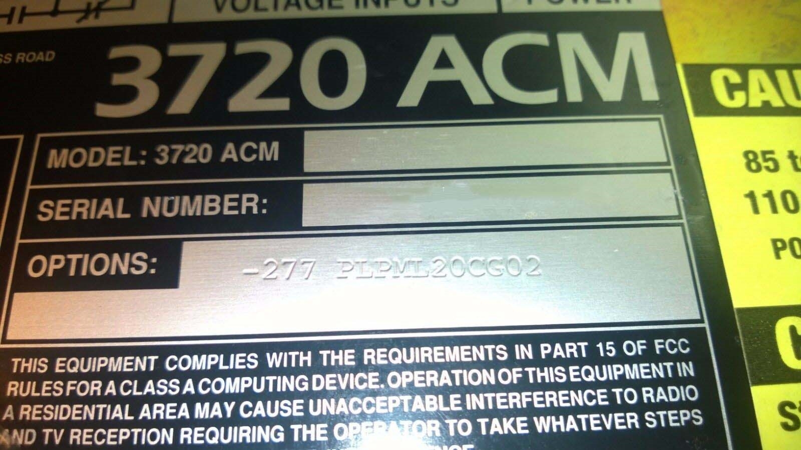 Photo Used POWER MEASUREMENT 3720 ACM For Sale