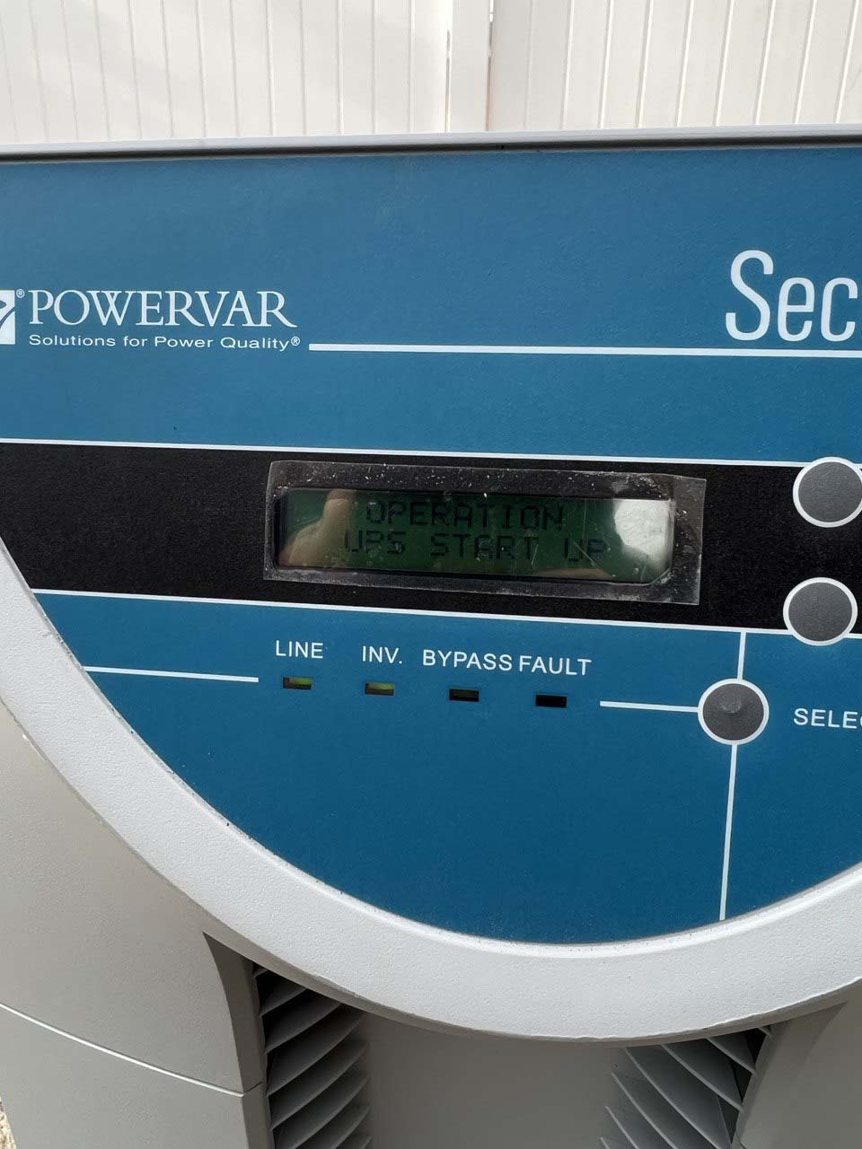 Photo Used POWERVAR Security Plus For Sale